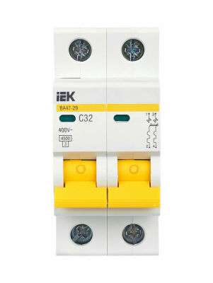 KARAT Автоматический выключатель ВА47-29 2P C 32А 4,5кА IEK