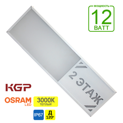Светильник с/д ЖКХ IO-CSL 12 (CSL12-3К5KKGPOS5S)