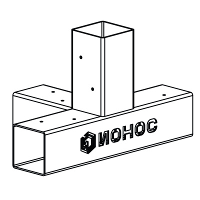 Коннектор 4-х лучевой, IO-CUBE 90/Т/Г